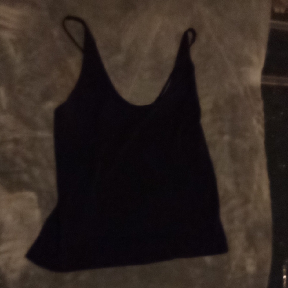 Ann Taylor Black Fitted Sleeveless Camisole